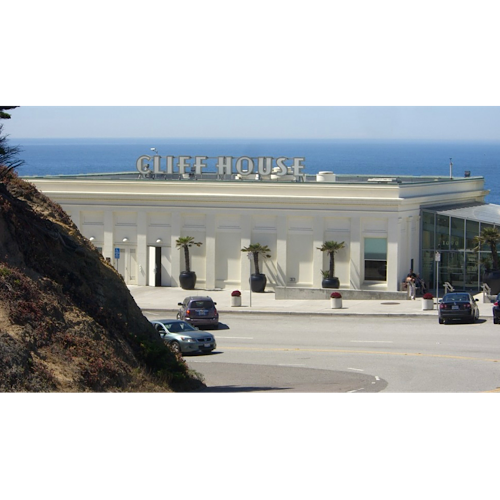 SEPTEMBER 7, 1865: Performer James Cooke walked a tightrope from San Francisco’s Cliff House to Seal Rock just offshore. The Cliff House operated for 157 years, drawing people to its sweeping views of the Pacific Ocean.