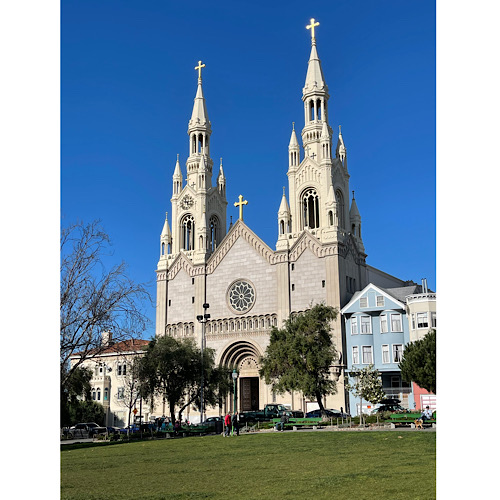 DECEMBER 23, 1971: The movie Dirty Harry was released. Filmed in San Francisco, Sts Peter and Paul Church was prominently showcased in a key scene.